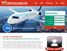 Tablet Screenshot of flightsbulgaria.com